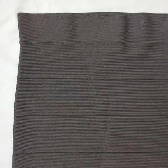 BCBGMAXAZRIA Leger Knit Bandage Pencil Skirt, Color Dark Fatigue Size XXS - Picture 3 of 12